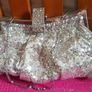 silver clutch with sequins Image 2