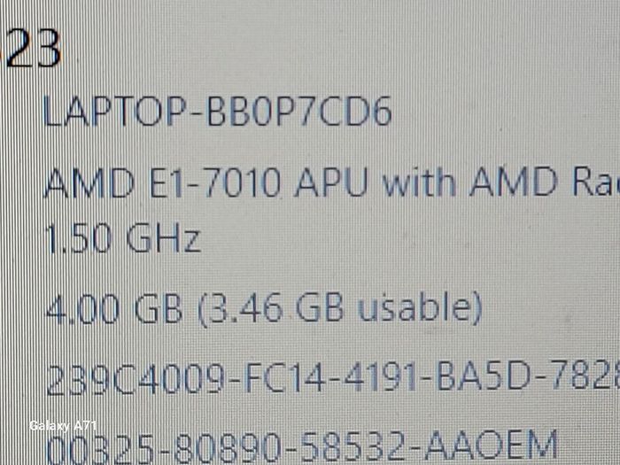 Acer Aspire ES 15, AMD Dual-Core Processor E1-7010, 1.5GHz, 4GB Ram, 1 Terrabyte HDD, Windows 10, Microsoft Edge, Chrome and VLC
