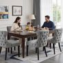 Velvet Dining Room Chairs, Set of 2, Kitchen Chairs Image 7