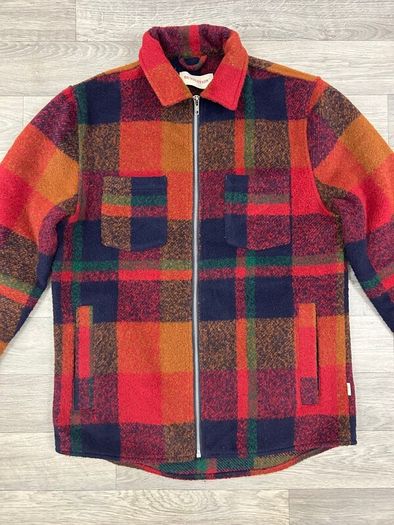 Revolution Denmark Plaid Check Bomber Jacket Mens Medium