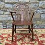 Late 19th Century elm and beech Windsor armchair. Image 4