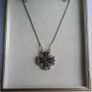 Vintage Silver 925 Jerusalem Cross Necklace Open Pendant Sterling Plated Holy Chain Image 3