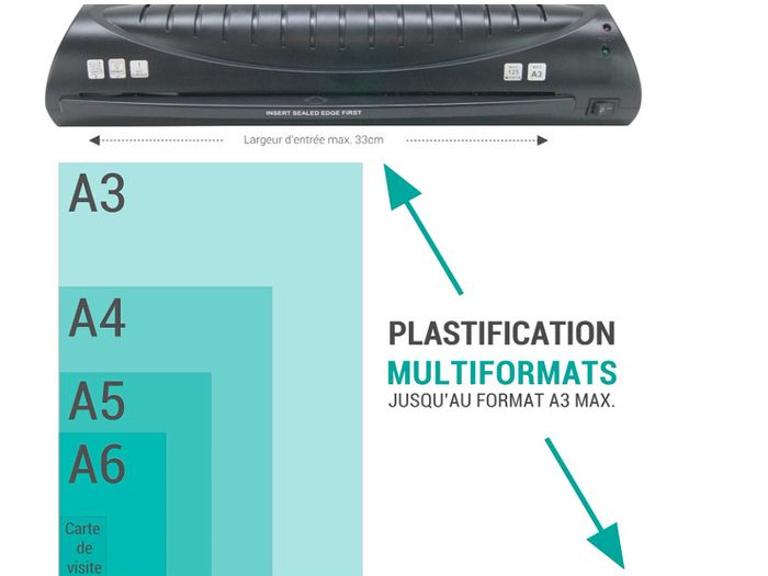 Texet 78211V  Laminator for A3, A4, A5, A6 and A7 formats, black
