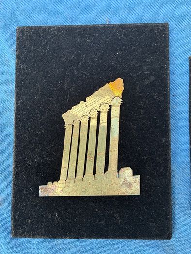 Pair of vintage velvet wall plaques