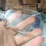 482 - Set of 5 Vintage Clear Glass Screw Top Collectible Decorative Bottles Image 2