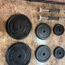 Good Metal Weights Set, Solid Metal Weights, Solid Metal Barbell, Solid Metal Dumbbells!! Image 2
