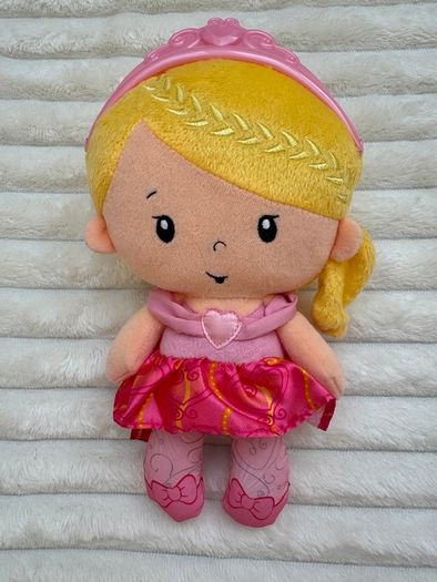 Fisher Price Princess Doll Plush Mommy Chime Ballerina approx. 10" Rattle Lovey Blonde Used Please look at the pictures