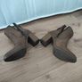 Atmosphere Brown Heeled Ankle Boots UK 5 / EUR 38 - Block Heel Image 5