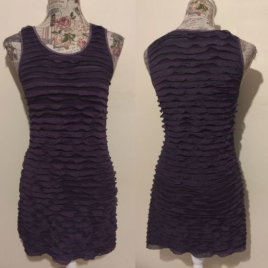 Beautiful Purple Ruffle Dress