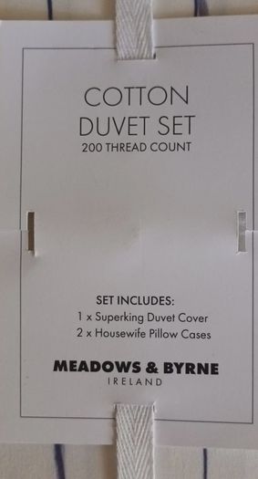 Meadow & Byrne superking duvet set