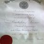 Old Irish degree and certificates. Image 2