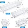FREE P&P 14 PCS Clear Plastic Drawer Organisers Tray for Makeup, Kitchen Utensils, Jewelries and Gadgets Image 3