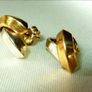 Vintage Hallmarked 9ct White/Yellow Gold Earrings Image 9