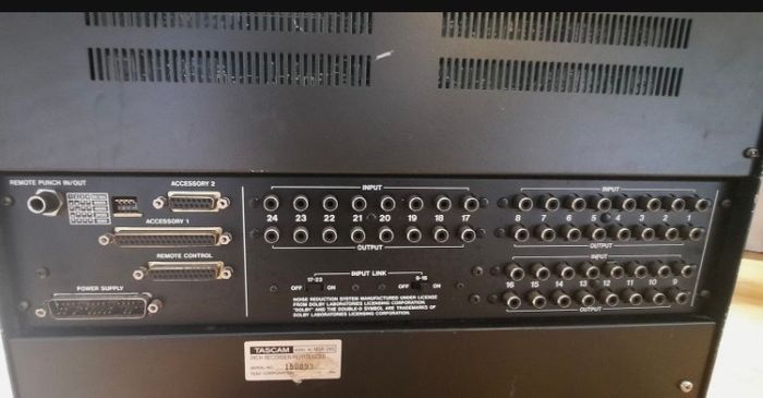 2 TASCAM MSR-24 1" 24-Track Reel to Reel Tape Recorder 1990s -