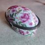 Nav Portugal Lovely Detailed Little Vintage Porcelain Floral Roses Trinket Box Image 7