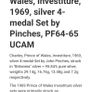 Charles Prince of Wales July 1969 Silver Proof Medal Investiture Caernarvon Scarce Medal Image 3