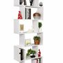 BRAND NEW 6 Tier Wooden Bookshelf S Shape Shelving Unit Image 2
