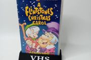 a flinstones christmas carol vhs tape - rare retro movie kids