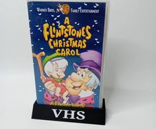 a flinstones christmas carol vhs tape - rare retro movie kids