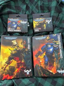 Space Marine and Ork Codex with Command Packs