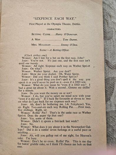 O'Dea Laughs. A Selection Of Jimmy O' Dea Sketches. Plus The Pawn Shop By Paddy Kenny.both.  First Edition Paperback In Fair Condition   See Photos For Same.