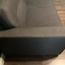 Large 3 Seater Dark Grey Sofa Image 5