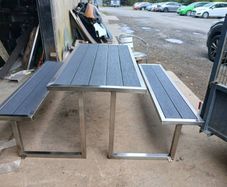 Stainless steel picnic bench