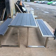 Stainless steel picnic bench