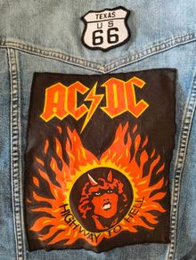 AC DC Highway to Hell denim jacket