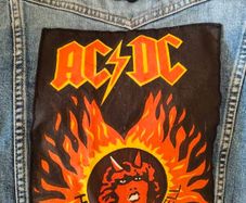 AC DC Highway to Hell denim jacket