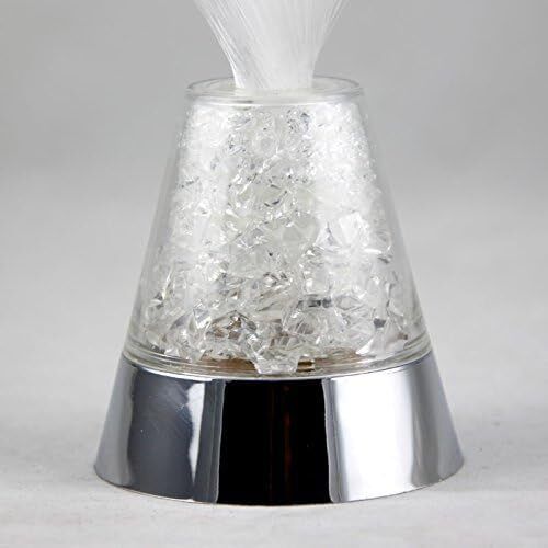 E&A Ice Fiber Optic Mood Novelty Lamps Lighting Glacier Lite with Color-Changing Crystals Base