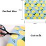 All-Purpose Dish Drying Mat Absorbent 46x42 cm, PU Leather Kitchen Drying Mat, Draining Board Mats, Placemats Bar Mats Sink Mat for Kitchen Counter, Coffee Machines and Tables (Fresh Lemon) Image 2