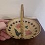 vintage brass and enamel trinket dish Image 3