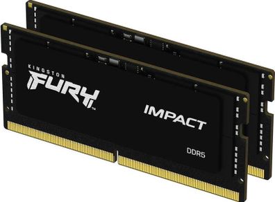 Kingston Fury Impact 32GB (2 x 16GB) 6000MT/s DDR5 CL38 SoDimm Gaming Memory