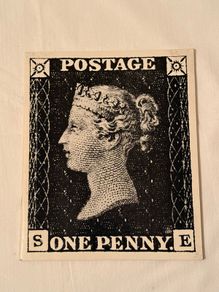 The Queen's stamps book , book from 1965 exhibition in Buckingham Palace