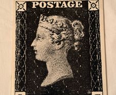 The Queen's stamps book , book from 1965 exhibition in Buckingham Palace