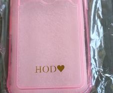 iPhone 14 pink transparent case with card slot Brand New