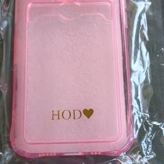 iPhone 14 pink transparent case with card slot Brand New