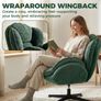 Wingback Velvet Armchair Image 4
