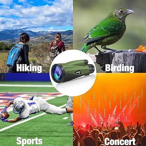 HD Zoom Monocular 10-30x60 with Tripod and Phone Adapter - Birdwatching/Hiking/Travel