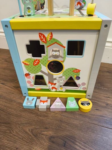 Wooden Activity Cube