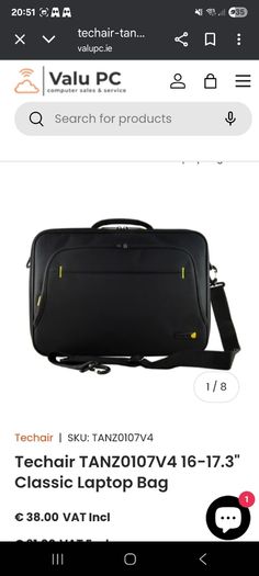 Laptop bag techair