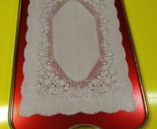 Vintage Large Red Lumium Ware Server