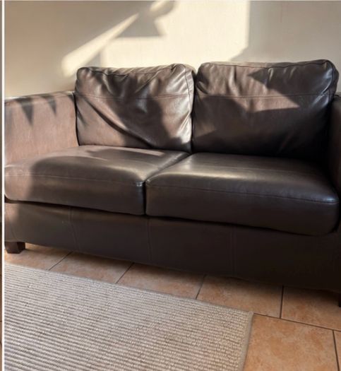 Brown Leather Couch