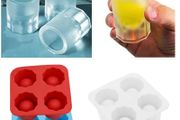 4 Cup Silicone Ice Cube Tray Mould
