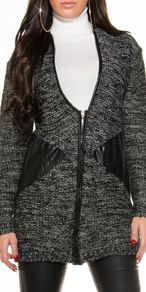 cardigan with zip or without a zip size uni fits most