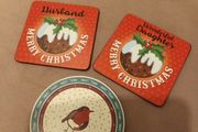 3 christmas coasters