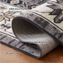 Washable Rugs Living Room Boho Rug for Bedroom Anti Slip Rugs Classic Large Rugs for Living Room Vintage Area Rugs Soft Short Pile Rug Washable Rugs Vintage 80x150CM Blue Image 5
