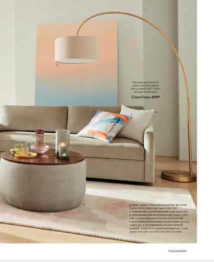 West Elm Cloudscape Belgian Flax Rug