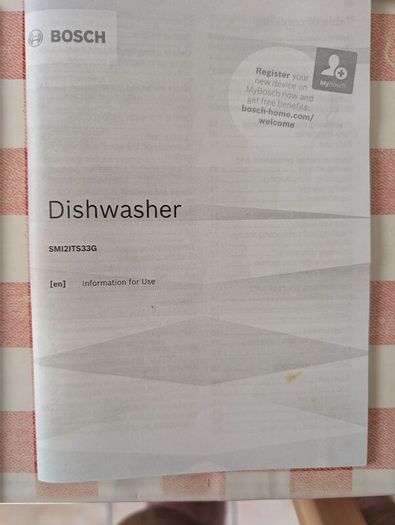 Semi Integrated Bosch Dishwasher - available from August